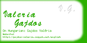 valeria gajdos business card